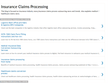 Tablet Screenshot of insurance-claims-processing.blogspot.com