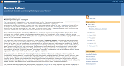 Desktop Screenshot of madamfathom.blogspot.com
