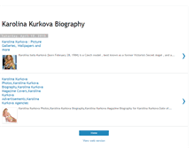 Tablet Screenshot of karolina-kurkova-biography.blogspot.com