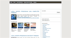 Desktop Screenshot of downloadskripsilengkapgratis.blogspot.com