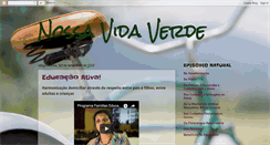 Desktop Screenshot of nossavidaverde.blogspot.com