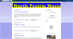 Desktop Screenshot of northprairiemusic.blogspot.com