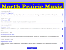 Tablet Screenshot of northprairiemusic.blogspot.com