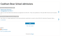 Tablet Screenshot of cookhamdeanschool.blogspot.com