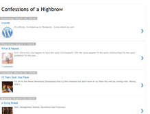 Tablet Screenshot of confessionsofahighbrow.blogspot.com