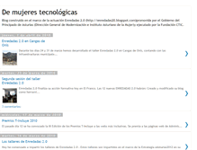 Tablet Screenshot of demujerestecnologicas.blogspot.com