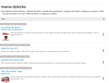 Tablet Screenshot of mama-dziecko.blogspot.com
