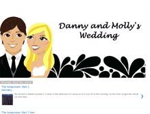 Tablet Screenshot of dannyandmollyswedding.blogspot.com