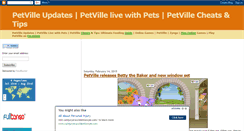 Desktop Screenshot of petvilleupdates.blogspot.com