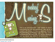 Tablet Screenshot of monkeytoestoo.blogspot.com