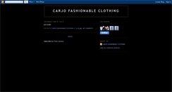 Desktop Screenshot of carjofashionableclothing.blogspot.com