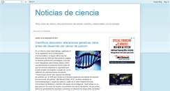 Desktop Screenshot of noticiasbiociencias.blogspot.com
