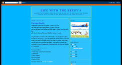 Desktop Screenshot of lifewiththekeedys.blogspot.com