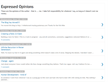 Tablet Screenshot of expressedopinions.blogspot.com