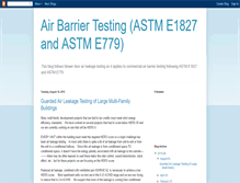 Tablet Screenshot of airbarriertesting.blogspot.com