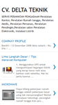 Mobile Screenshot of cvdeltateknik.blogspot.com