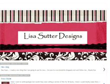 Tablet Screenshot of lisasutter.blogspot.com