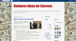 Desktop Screenshot of businessideasforsuccess.blogspot.com