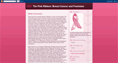 Desktop Screenshot of feminismandthepinkribbon.blogspot.com