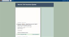 Desktop Screenshot of life-insurance-denver.blogspot.com