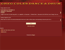 Tablet Screenshot of gregcolesdanceanddrum.blogspot.com