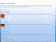 Tablet Screenshot of oggicucinamanu.blogspot.com