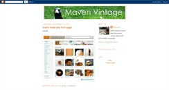 Desktop Screenshot of mavenvintage.blogspot.com