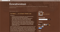 Desktop Screenshot of ecocatwoman.blogspot.com