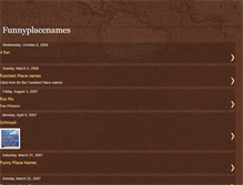 Tablet Screenshot of funnyplacenames.blogspot.com