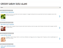 Tablet Screenshot of grosirsabun-alami.blogspot.com