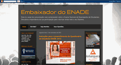 Desktop Screenshot of embaixadordoenade.blogspot.com