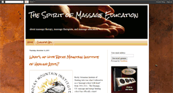 Desktop Screenshot of massageeducation.blogspot.com