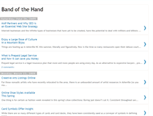 Tablet Screenshot of bandofhand.blogspot.com