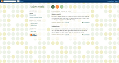 Desktop Screenshot of haileys-world.blogspot.com