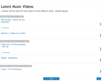 Tablet Screenshot of latestmusicvideos.blogspot.com