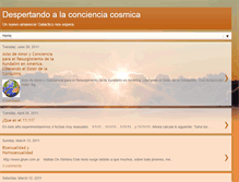 Tablet Screenshot of despertandoalaconcienciacosmica.blogspot.com