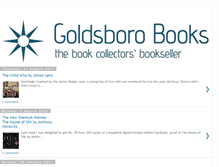 Tablet Screenshot of goldsborobooks.blogspot.com