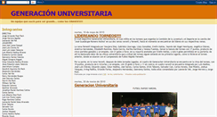 Desktop Screenshot of generacionuniversitaria.blogspot.com