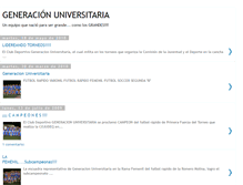 Tablet Screenshot of generacionuniversitaria.blogspot.com