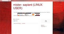 Desktop Screenshot of mister-sapient.blogspot.com