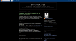 Desktop Screenshot of capehumates.blogspot.com