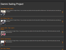 Tablet Screenshot of gemini-sailing-project.blogspot.com