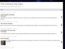 Tablet Screenshot of literarylilycate.blogspot.com