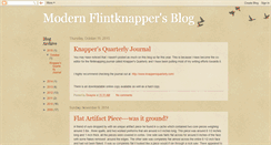 Desktop Screenshot of modern-flintknapping.blogspot.com