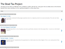 Tablet Screenshot of deadtau.blogspot.com