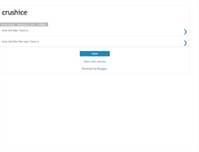 Tablet Screenshot of crushice.blogspot.com