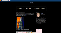 Desktop Screenshot of paintingsbelowzeroinontario.blogspot.com