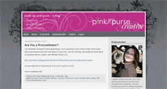 Desktop Screenshot of pinkpursecreative.blogspot.com