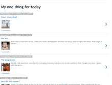 Tablet Screenshot of myonethingfortoday.blogspot.com