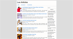 Desktop Screenshot of luxarticle.blogspot.com